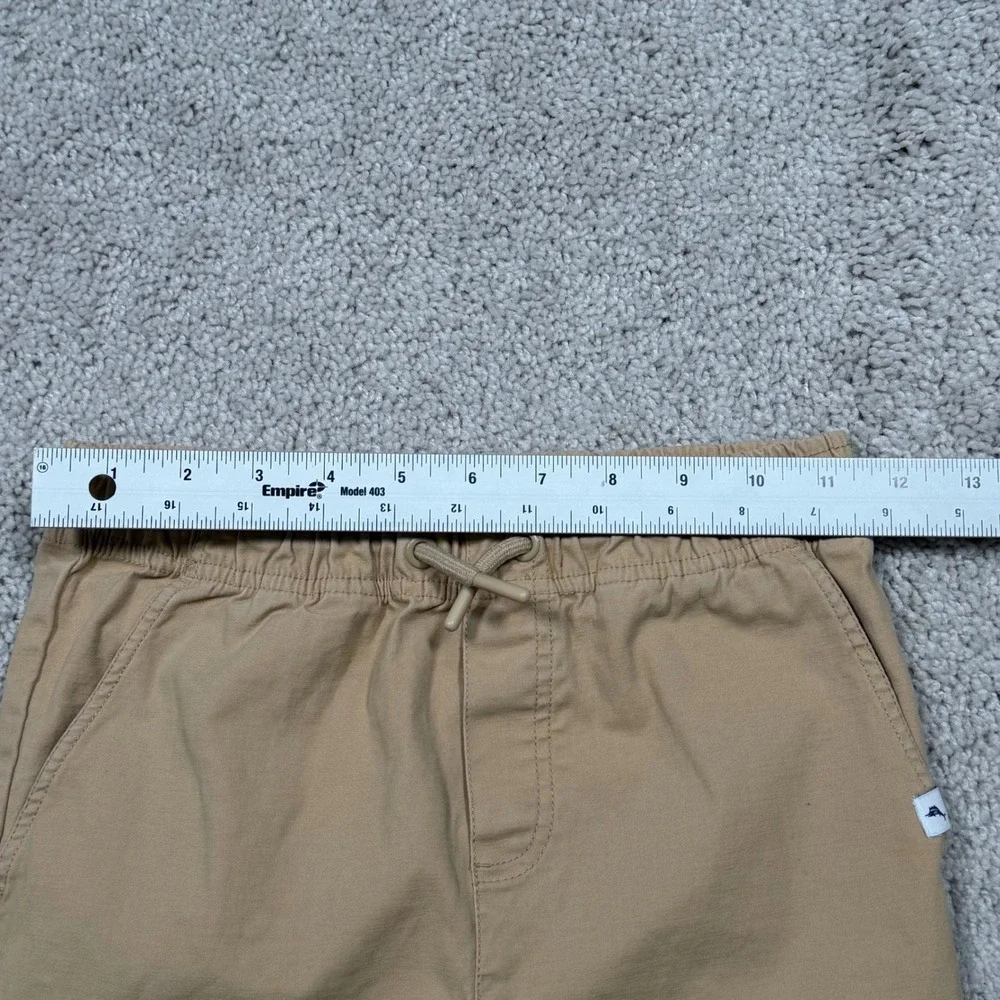 Tommy Bahama Boys Khaki Tan Elastic Waist Jogger Pants Size M 7/8